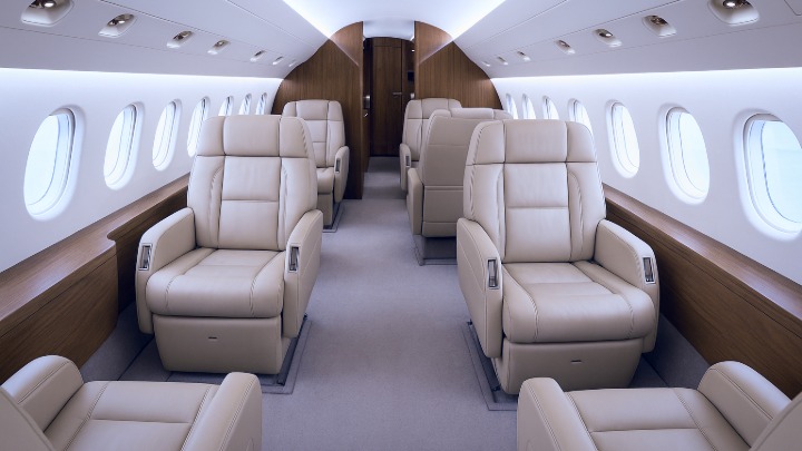 Falcon 900LX Jet Interior